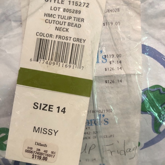 S.L. Fashions Gray Tulip Tiered Dress - Picture 9 of 13